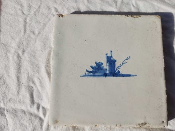 Listing 7 of 11 for 8x Antique Dutch Delft Tiles - Genuine 17th & 18th Century Tin Glazed Pottery