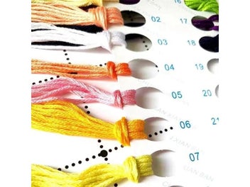 Listing 4 of 9 for Cross Stitch Pin Needle Cushion 044 14ct Biscornu Needlework DIY Kit Embroidery