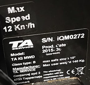 Listing 7 of 9 for TA IQ MWD ELECTRIC WHEELCHAIR