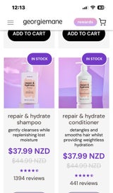 Listing 2 of 4 for Georgie Mane curly hair products