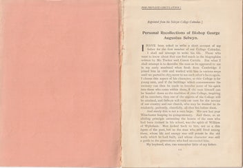 Listing 3 of 8 for Bishop George Augustus Selwyn (1894) plus Additional Items relating to Selwyn.