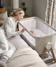 Listing 5 of 5 for Mamas&Papas Lua Bedside Crib - Fawn