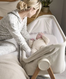 Listing 4 of 5 for Mamas&Papas Lua Bedside Crib - Fawn
