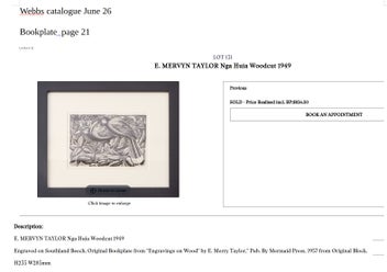 Listing 18 of 20 for Engravings on Wood - E. Mervyn Taylor