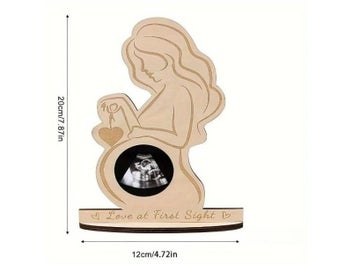 Listing 7 of 9 for Wooden Baby Sonogram Photo Frame Pregnant Mother Souvenir Gift