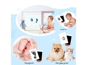 Listing 7 of 10 for Baby Handprint Footprint Inkless Ink Pads For Pets And Newborns