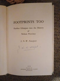 Listing 2 of 6 for {: Footprints Too - J N W Newport - Signed 1st Edition :}
