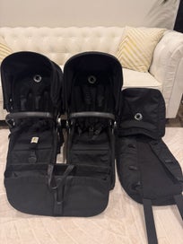 Listing 3 of 5 for Bugaboo Donkey 5 Black Duo Pram with Bassinet and Side Basket