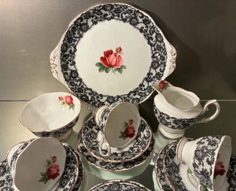 Listing 5 of 15 for BEAUTIFUL RARE ROYAL ALBERT SENORITA TEA SET 21 PIECES
