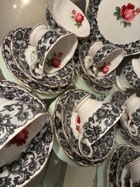 Listing 6 of 15 for BEAUTIFUL RARE ROYAL ALBERT SENORITA TEA SET 21 PIECES