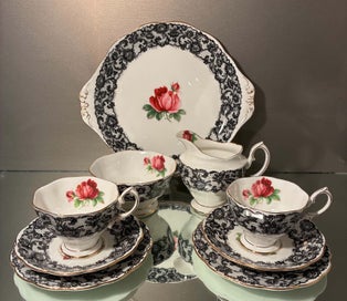 Listing 10 of 15 for BEAUTIFUL RARE ROYAL ALBERT SENORITA TEA SET 21 PIECES