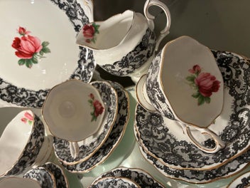 Listing 11 of 15 for BEAUTIFUL RARE ROYAL ALBERT SENORITA TEA SET 21 PIECES