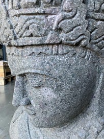 Listing 6 of 9 for $1 RESERVE BUDDHA HEAD STATUE 660mm HAND CARVED STONE WAS $1095 NOW $1 RESERVE