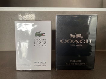 Listing 1 of 3 for Lacoste L.12.12 BLANC EDT 50ml + Coach Man EDT 60ML