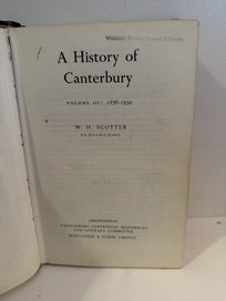 Listing 4 of 4 for A History of Canterbury Volume III: 1876-1950 by W.H. Scotter (1965)