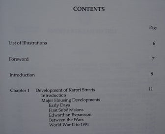 Listing 2 of 8 for KARORI STREETS 1841-1991. By William Chapman & Katherine Wood