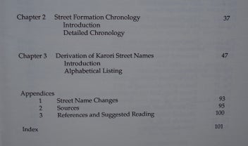 Listing 3 of 8 for KARORI STREETS 1841-1991. By William Chapman & Katherine Wood