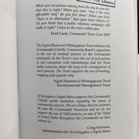 Listing 5 of 14 for The Killing Nation: New Zealand's State-Sponsored Addiction to Poison 1080 book