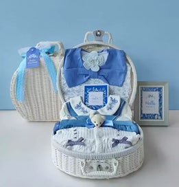 Listing 2 of 4 for Vintage Newborn Baby Girl Gift Basket | Beautifully Packaged & Ready to Gift