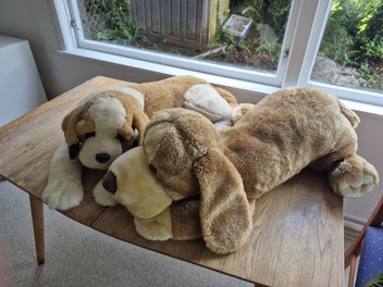 Listing 2 of 3 for 2 Cuddly Toy Dogs