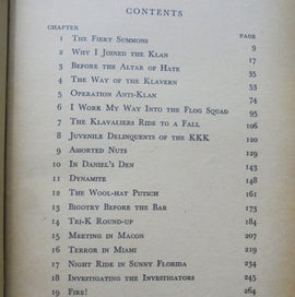 Listing 5 of 20 for 'I RODE WITH THE KU KLUX KLAN' (Graphic)- Kennedy- 1954- 1st.- 272pp