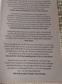 Listing 2 of 12 for THE LIGHT AFTER THE WAR ANITA ABRIEL INSPIRD BY HOLOCAUST SURVIVOR