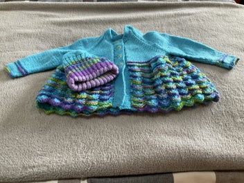 Listing 2 of 2 for Baby matinee cardigan 3-9 months