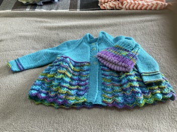 Listing 1 of 2 for Baby matinee cardigan 3-9 months