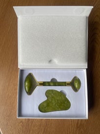 Listing 2 of 2 for Face Roller & Gua Sha Set | Jade Facial Massage Tool Depuff & Glow