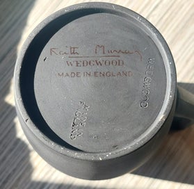 Listing 9 of 10 for Keith Murray for Wedgwood Black Matt Jug, Bowl and Pourer, c.1930s
