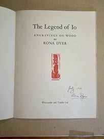 Listing 13 of 20 for Engravings on Wood & The Legend of Io Engravings on Wood. Rona Dyer