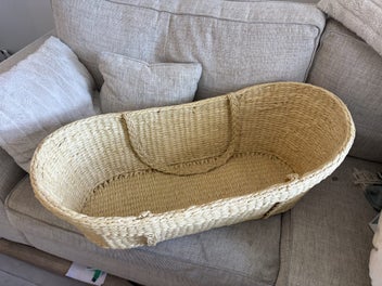 Listing 4 of 4 for Nature Baby Moses basket and wool mattress