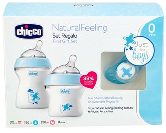 Listing 2 of 4 for Chicco: NaturalFeeling Gift Set - Blue