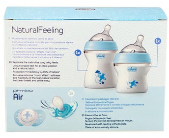 Listing 3 of 4 for Chicco: NaturalFeeling Gift Set - Blue