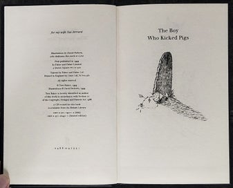 Listing 4 of 10 for THE BOY WHO KICKED PIGS, Tom Baker Signed HC Novel, Faber & Faber, HC, 1999