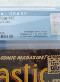 Listing 3 of 3 for CGC Graded 5.0 Fantastic Four #49