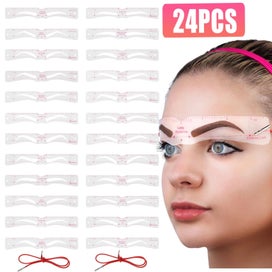 Listing 1 of 8 for 24pcs Eyebrow Stencil, Reusable Eyebrow Trimming Tool for Women, Eyebrow Te