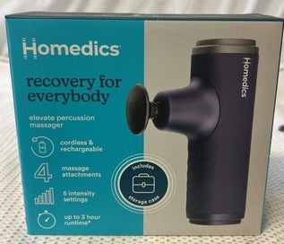 Listing 2 of 3 for Homedics Relief Percussion Massage Gun (Blue) *NEW*