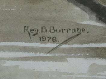 Listing 14 of 19 for Reg Burrage (OBE DFC) - Evening Incandescence Torrumbarry Lagoon Murray River