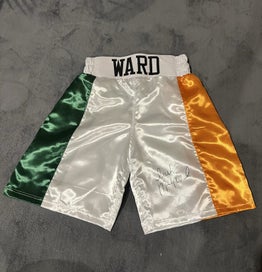 Listing 1 of 3 for Boxing trunks signed by Micky Ward