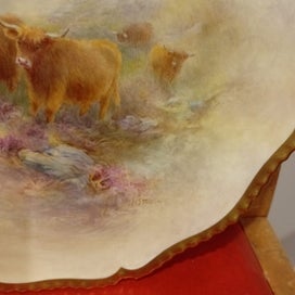 Listing 2 of 4 for Stunning Royal Worcester Cabinet Plate Highland Cattle - Signed Harry Stinton