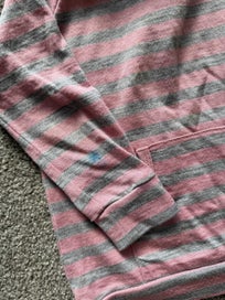 Listing 2 of 2 for Size 2 Girls Babu Pink Striped Merino Hoodie Hoody