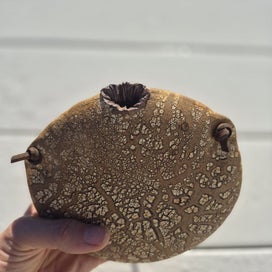 Listing 4 of 15 for Vintage Hanging Wall Vase Len Castle??