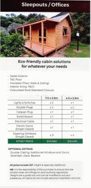 Listing 5 of 9 for 7.0m x 3.6m Kitset Cabin - NZ Made with Locally Grown Timber