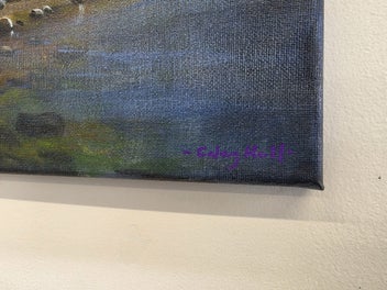 Listing 6 of 13 for Afterpay - Sun Rays Fiordland - Landscape Painting by Caley Hall