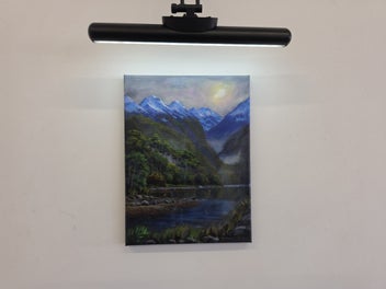 Listing 5 of 15 for Afterpay - Glowing Snow Fiordland - Landscape Painting by Caley Hall