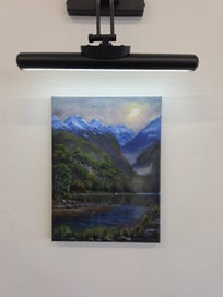 Listing 8 of 15 for Afterpay - Glowing Snow Fiordland - Landscape Painting by Caley Hall