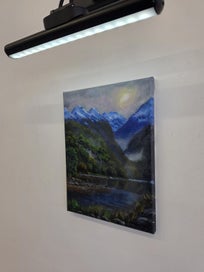 Listing 12 of 15 for Afterpay - Glowing Snow Fiordland - Landscape Painting by Caley Hall