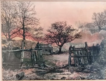 Listing 13 of 15 for 3 Vintage Paintings of Yorkshire Scenery