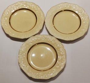 Listing 4 of 19 for Crown Ducal Florentine "Golden Glamour" 37-Piece Antique Dinner Service